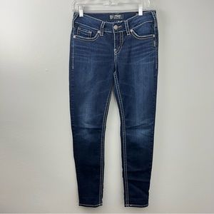 Silver Suki Mid Skinny Jeans Long